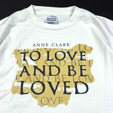 vintage 90s ANNE CLARK Shirt XL band tour kraftwerk death in june kirlian RARE