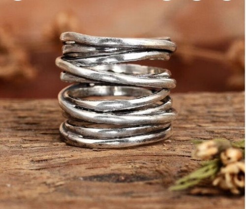 Chunky wrap wide - chunky, ring