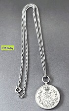 Sachsen - Friedrich August Medaille in Siber mit Silberkette