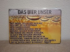 Blechschild bier unser 30 - blechschild,