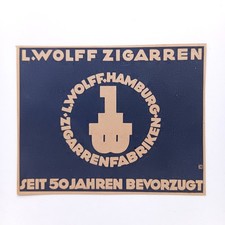 1934 Wolff Zigarrenfabrik Hamburg Zigarren Werbeanzeige Werbung Reklame