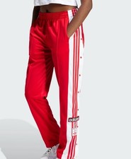 Adidas Hose.Adidas Adiebreak Damen Hose.jogginghose Knöpfhose  Rot Neu  gr.50 