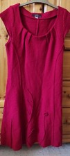 DT Damen Wollkleid Gr. 38 100% Boiled Wool gekochte Wolle rot