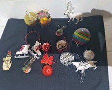 15 Weihnachtskugeln, Baumschmuck, teilweise, Vintage/Neuheit, gebraucht GC.