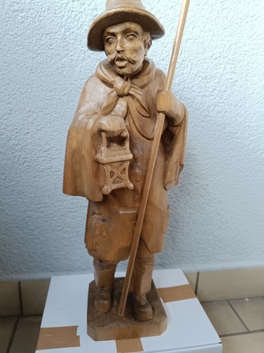 Nachtwächter holz geschnitzt - holz,