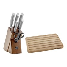 BALLARINI Tanaro Messerset 8-tlg. mit Holzblock - Küchenmesser aus deutschem Ede