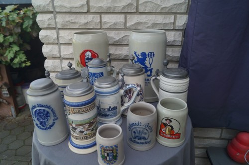Gepflegte steingut bierkrüge - steingut,