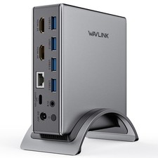 USB 3.0 USB-C Dockingstation Dual HDMI 4K Monitore mit 130W Netzteil für Laptop