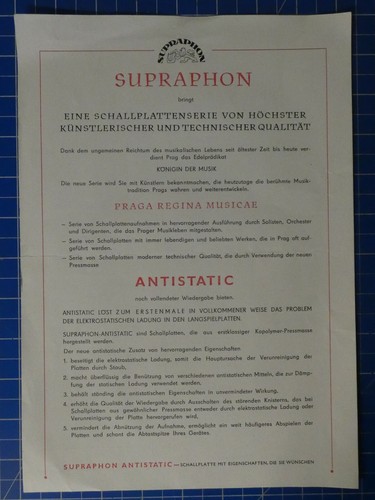 Supraphon schallplattenkatalog - supraphon,