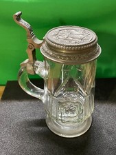 Bierhumpen mit Deckel antik