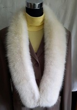 Blaufuchs echt Pelzkragen Stola ca 126 cm lang,ca 6-8  cm breit Optisch 14  neu 