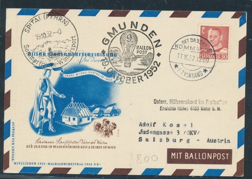 6136 österreich ballonpost - 6136),