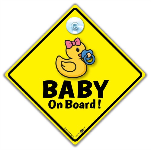 Ente baby bord autoschild - ente,