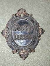 Antikes Drehtür Schild