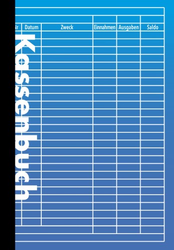 Kassenbuch blau 110 seiten - kassenbuch,