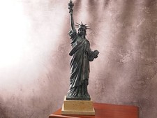 Große Freiheitsstatue aus Bronze – 61 cm Figur USA Vintage Deko Skulptur