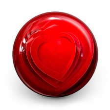 Bowling Ball OTB Love Hearts