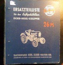 Eicher Schlepper ED26 (26 PS) Ersatzteilkatalog