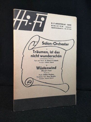 Salonorchester combo - -,
