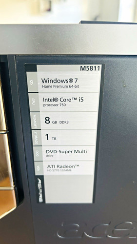 Acer aspire m5811 tower - acer,