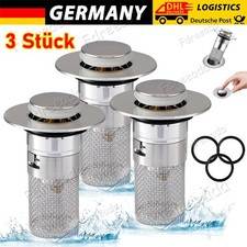 3 Stück Abflussstopfen