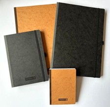 Brunnen Notizbuch Kladde Premium  braun schwarz DIN A6 / A5 / A4 wählbar NEU