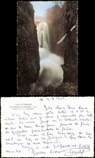 .Frankreich Les Planches-en-Montagne Jura Langouette Wasserfall Waterfall 1959