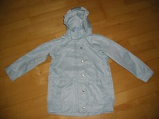 Tchibo TCM Regenjacke pastelltürkis Gr. 122-128 Mädchen Kapuze