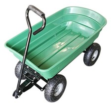 75L Leichter Rollbarer Tragbarer Garten Hof Muldenkipper Strandwagen Rollwagen