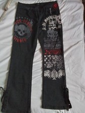 Rock Rebell by EMP JEANS W36 L34 Grauschwarz Skull Zustand 1-2