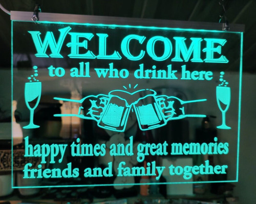Mancave bar open - mancave, led
