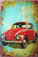 Blech- Metallschild- *VW KÄFER - VOLKSWAGEN* - 60er JAHRE -20 x 30 cm- Neu & OVP