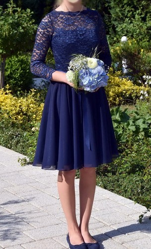 Cocktail kleid mit - kleid, spitze
