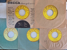 Johnny Cash 45s SUN records