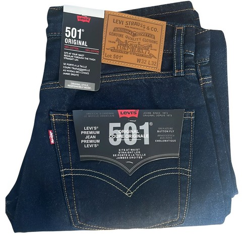 Levis 501 herren jeans dark - levis,