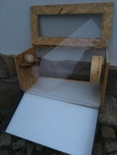 UNIKAT Holz Hamster Nager Stall groß ca 80 x 60 cm mit Rollen Scheibe Terrarium