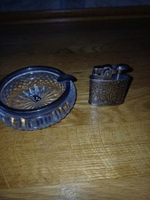 Marlboro Feuerzeug mit Bleikristall Aschenbecher  top Ware aus Auflösung 