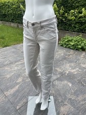 CAMBIO Norah Straight Damenjeans – Größe 36, dezentes Offwhite mit edlen Details