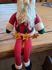 Deko Weihnachtsmann Kantenhocker sitzend Weihnachtsdeko