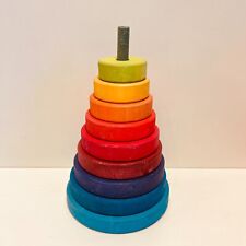 Grimm's - Großer konischer Stapelturm - Holz - Unvollständig - GUT