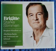 Verbrechen, Ferdinand von Schirach, Hörbuch, 3 CD's, gelesen von B. Klaußner 