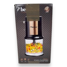 Bestron elektrischer Multi-Zerkleinerer mit zwei Schneidemesser 400Watt AKC200CO