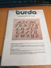 Burda Zählmuster 917/006 mit Stickbogen Kreuzstiche sticken Vorlage 