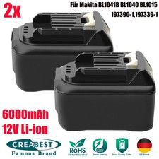 2x 12V 6.0AH Li-ion Akku Für