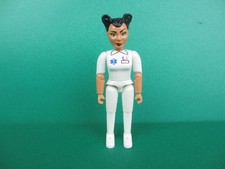 Lego Belville Scala Figur junge Frau schwarze Haare Krankenschwester (080823T)