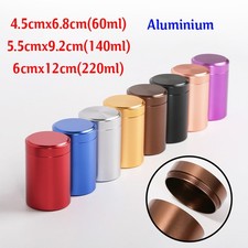 Zylindrischer Tee Caddy & Kaffee Kann - Aluminum 60ml 140ml 220ml