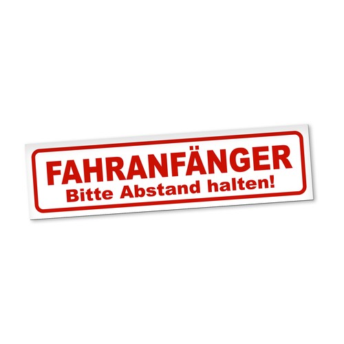 Fahranfänger magnetschild - fahranfänger,
