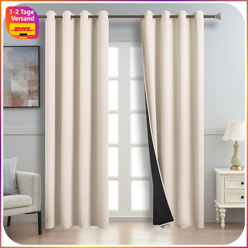 Vorhang blickdicht beige - vorhang,
