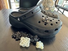 Crocs classic platform - Gr. 41/42 , W10, schwarz, NEU