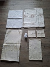 4 alte Damast Tischdecken